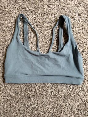 Athleta Light Slate Blue Low-Impact Sports Bra